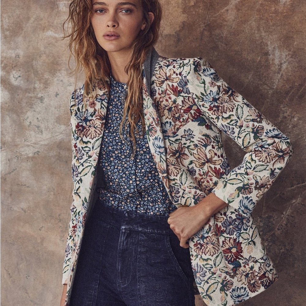 Brocade Floral Women's Blazer